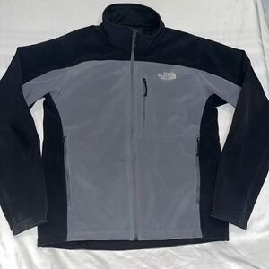 The North Face Jacket Mens Soft Shell Fleece Lined Jacket Size Lg **STAINED**